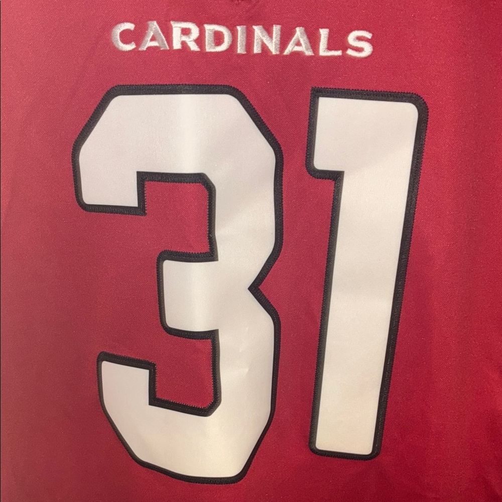 Nike Arizona Cardinals #31 Red and White Men's Jersey - Picture 4 of 9